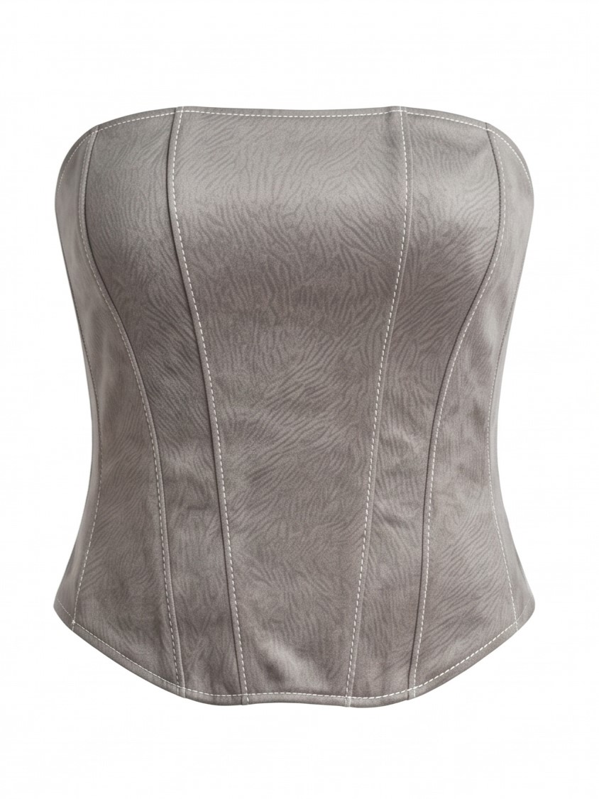 Aurelie Cream Velvet Corset
