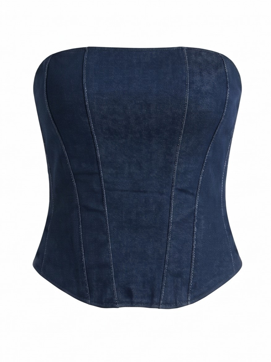 Aurelie Denim Corset