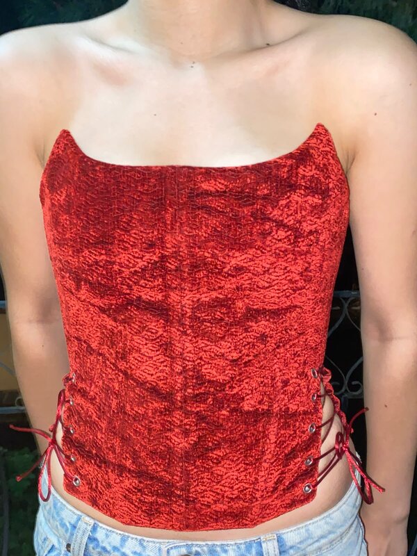 Red Velvet Corset