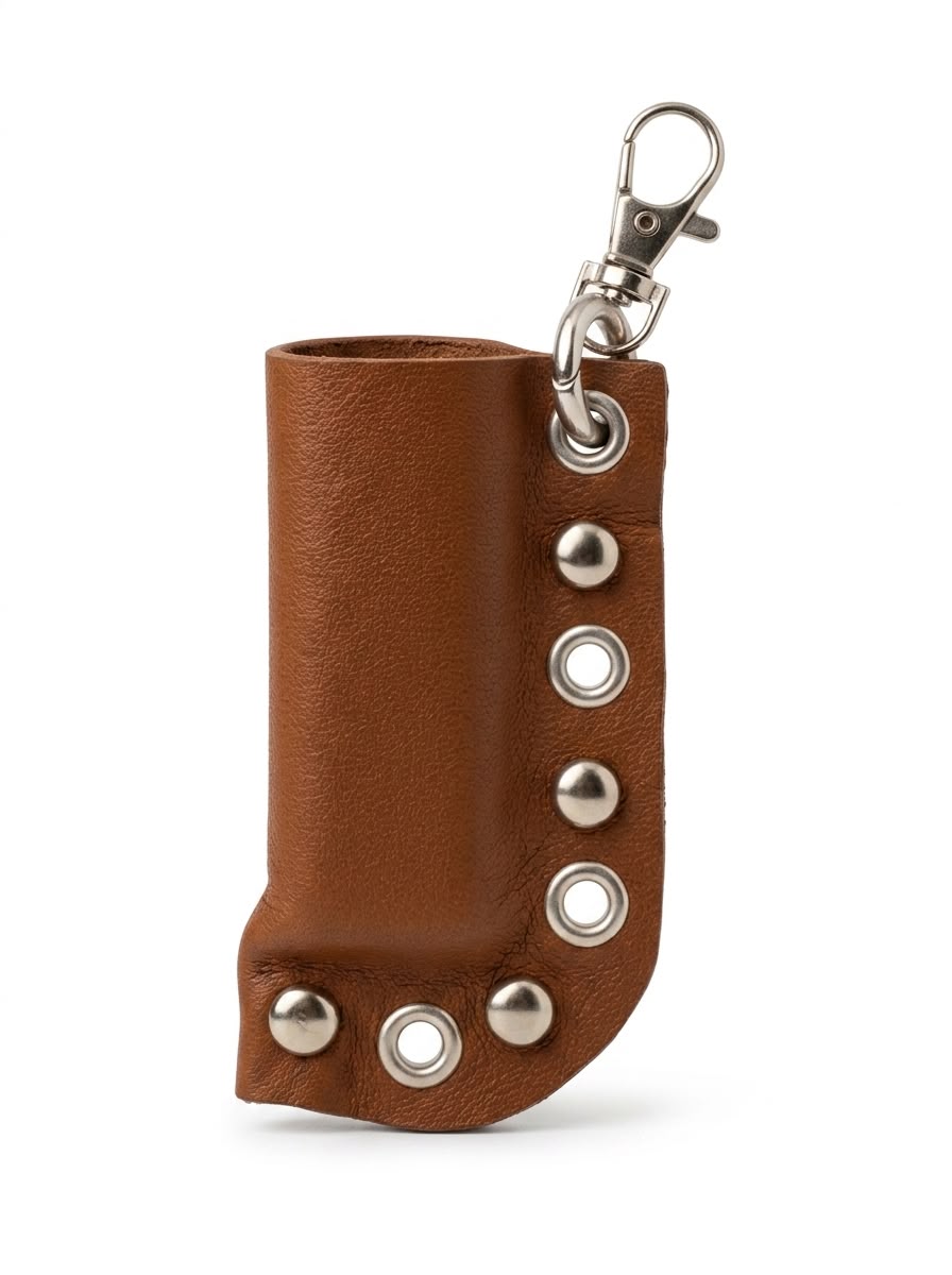 Tan Leather Lighter Case