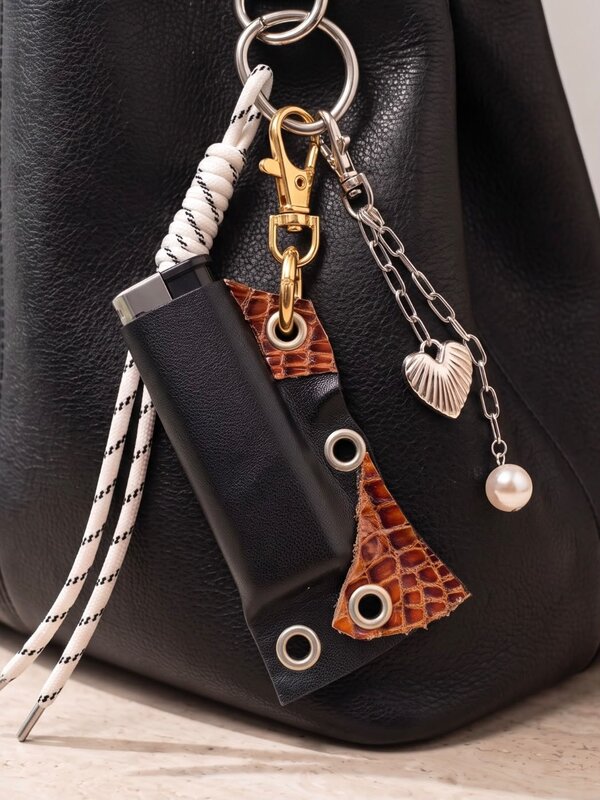 Croco-Patterned Lighter Case